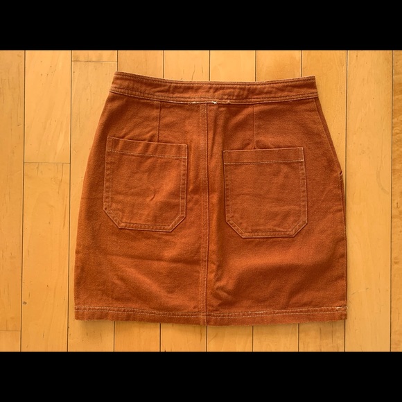 NWOT Brown denim skirt - Picture 2 of 3